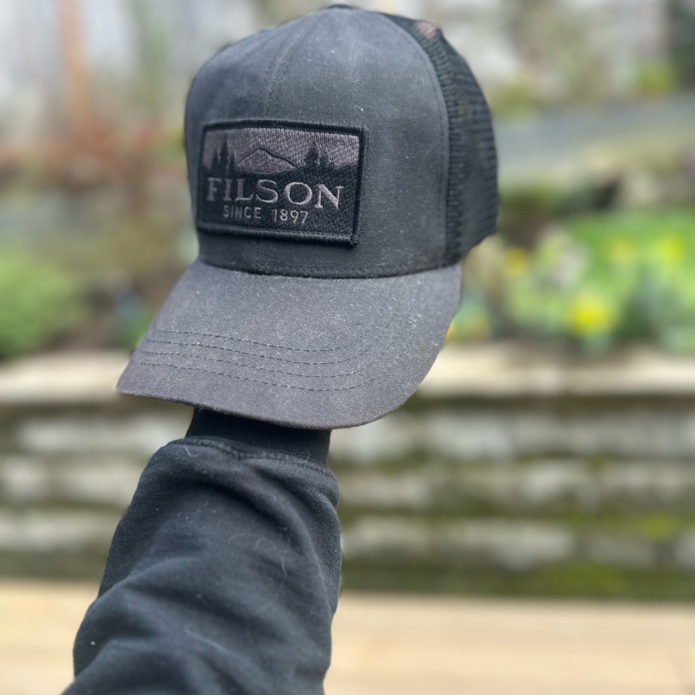 Filson Black Trucker Hat